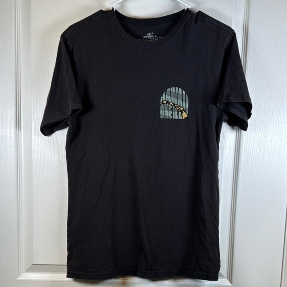 O'Neill Standard Fit Black/Gray Hawaii Shirt Size Size Small EUC #5602